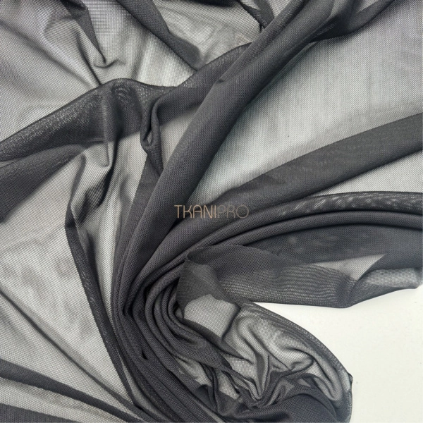 Сетка эластичная стрейч цвет черный, арт. SS2520-4