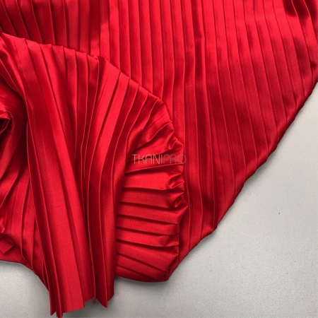 Плиссе параллельная складка 1-1 см, арт. PLS2107-17 цвет красный