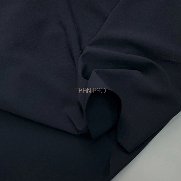 Костюмная ткань с вискозой цвет темный синий, арт. K1937-34