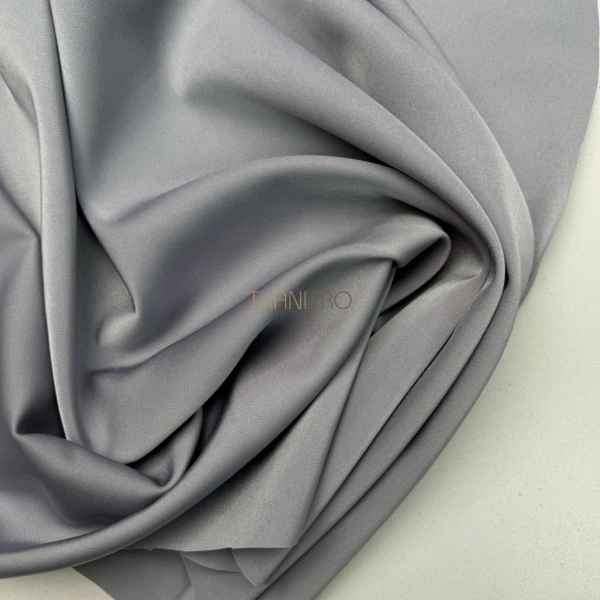 Креп сатин цвет серый,  арт. SK4032-3