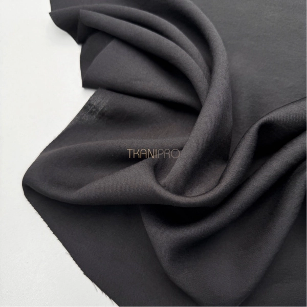 Вискоза плательная с шерстью цвет черный, арт. LB5001-34