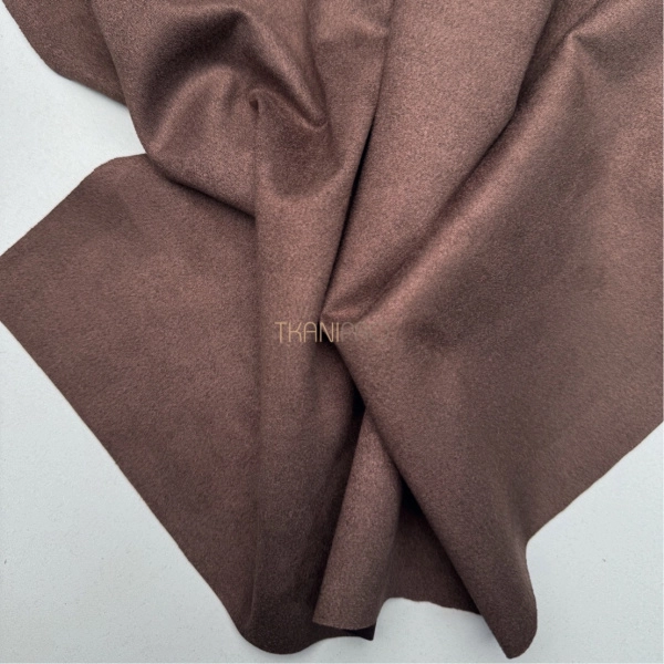 Замша на скубе цвет коричневый, арт. M1344-8