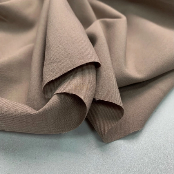 Костюмная ткань с вискозой цвет бежевый мокко, арт. K1939-1