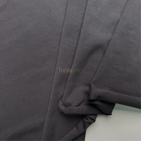 Трикотаж кулирная гладь цвет серый графит, арт. DK3555-6