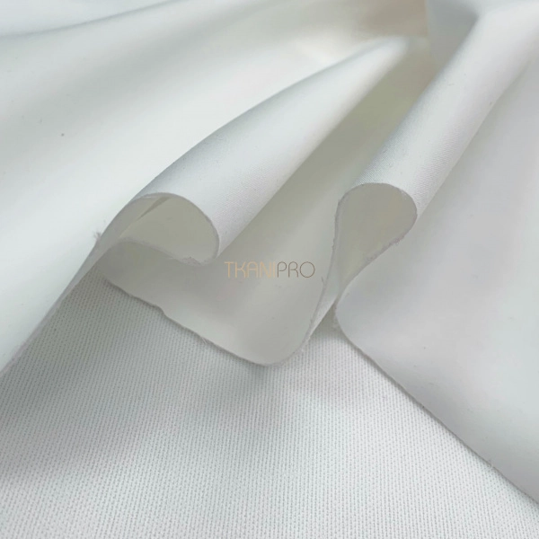 Плащевая ткань пич бондинг, арт. PL3232-128 цвет белый