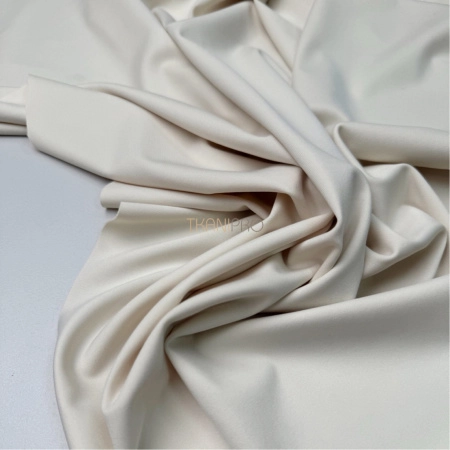 Ткань бифлекс матовый кремовый, арт. BF5501-1