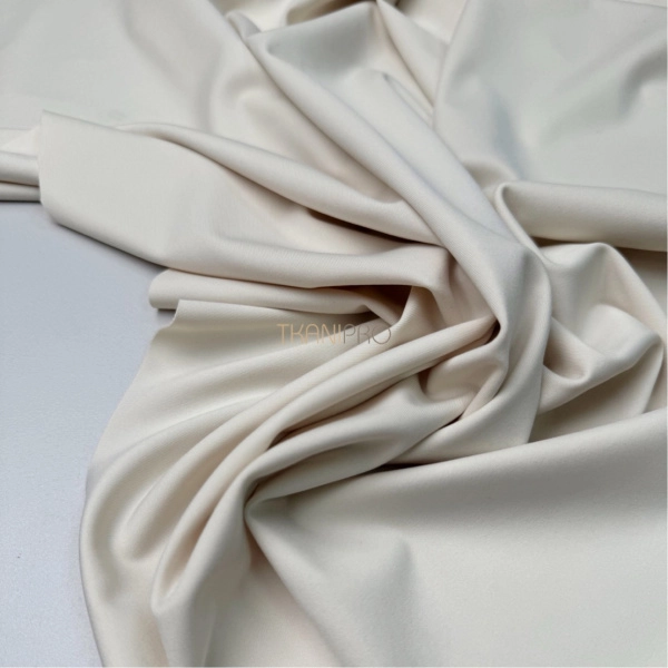 Ткань бифлекс матовый кремовый, арт. BF5501-1