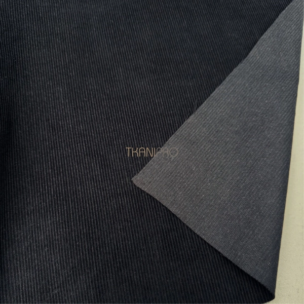 Вельвет хлопок цвет черный, арт. IKV2035-8