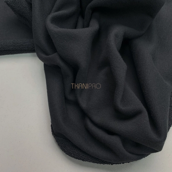 Футер 3 нитка петля хлопок цвет серый антрацитовый, арт. DF2150-8