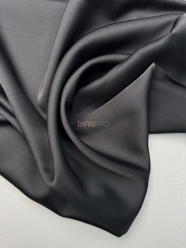 Сатин вискоза цвет черный, арт. SK2009-10