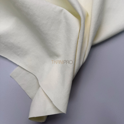 Хлопок твил плотный  цвет ванильный, арт. IKM3005-3