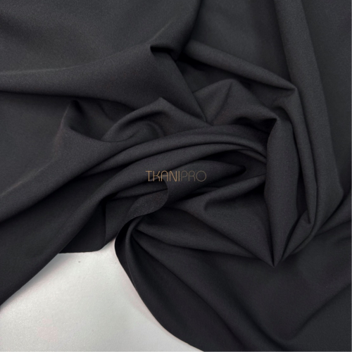 Костюмная ткань с вискозой черная, арт. K1956-1
