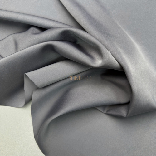 Креп сатин цвет серый,  арт. SK4032-3