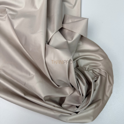 Ткань плащевая дюспо матовая бежевый серый, арт. PL2297-9