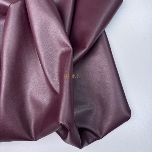 Искусственная кожа на замше цвет бордовый, арт. OW1943-1