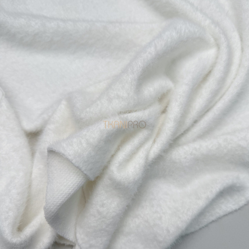 Трикотаж с ворсом цвет молочный, арт. OM3243-1