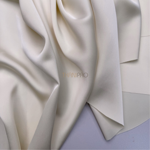 Сатин двухсторонний цвет кремовый, арт. SK3105-2