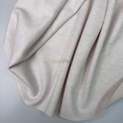 Трикотаж с шерстью цвет кремовый меланж, арт. WD7001-2