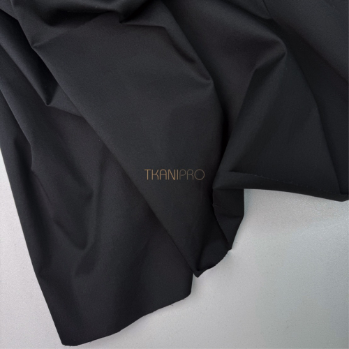 Хлопок сатин рубашечный цвет черный, арт. TK4001-54