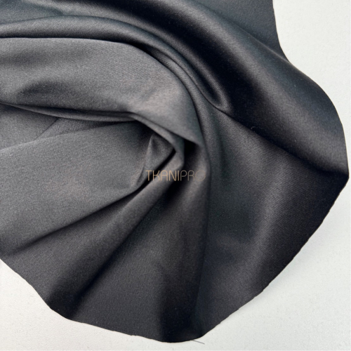 Атлас плотный цвет черный, арт. A2098-13