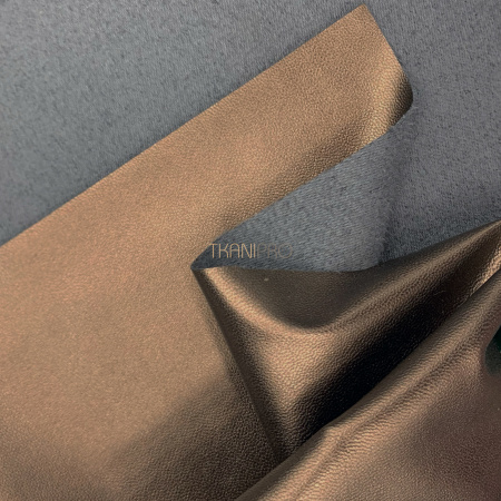 Ткань кожа искусственная бронзовая, арт. OL1028-16