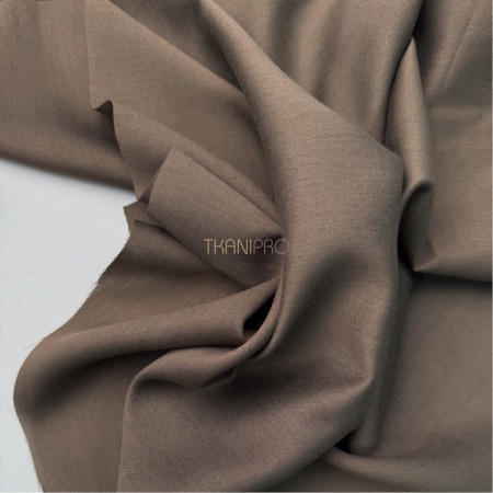 Вискоза плательная с шерстью цвет коричневый, арт. LB5001-27