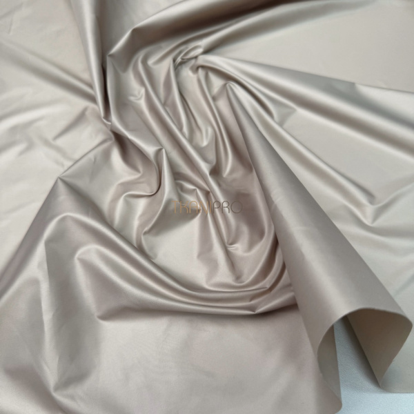 Ткань плащевая дюспо матовая бежевый серый, арт. PL2297-9