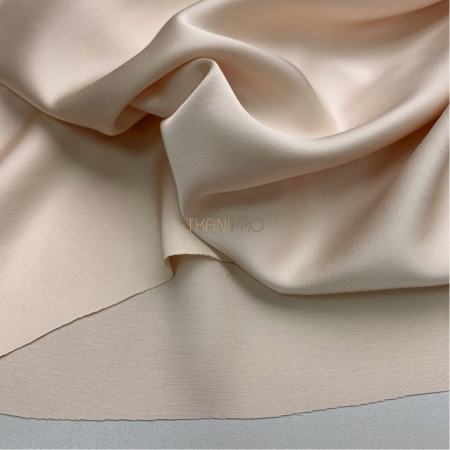 Сатин вискоза цвет кремовый, арт. SK2005-3