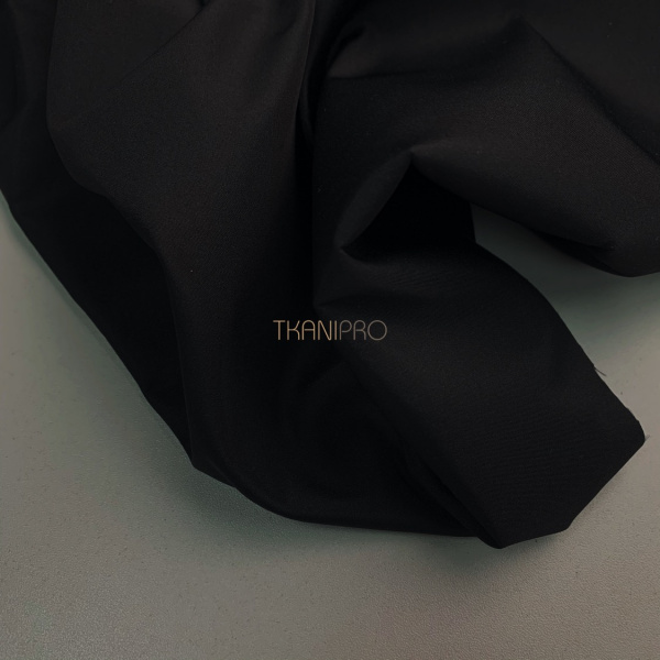 Плащевая ткань бондинг черная, арт. PL3434-1