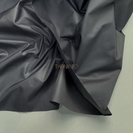 Ткань плащевая дюспо матовая, арт. PL2285-73 цвет серый и мокрый асфальт