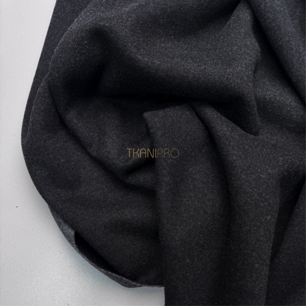Трикотаж с шерстью цвет черный, арт. WD7001-9