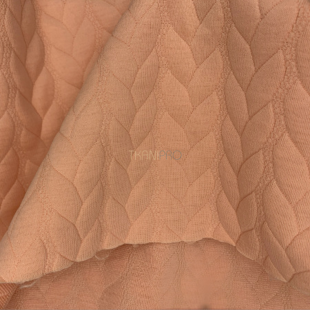 Трикотаж Капитоне, арт. ТК1381-3 цвет оранжевый Трикотаж Капитоне, арт. ТК1381-3 цвет оранжевый