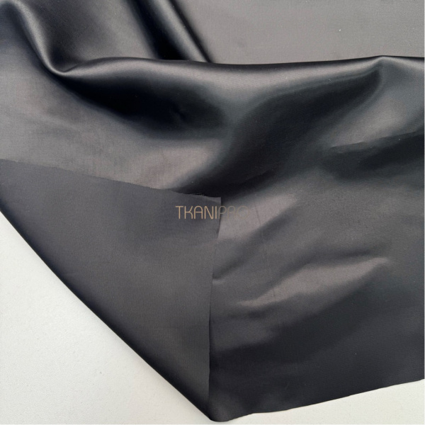 Подкладочная ткань жаккард черный, арт. IP2119-10