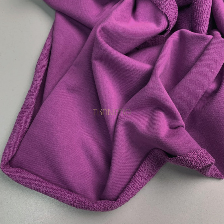 Футер 3 нитка петля хлопок цвет сиреневый, арт. DF2150-5