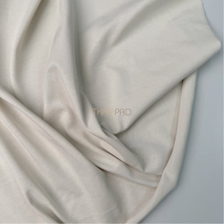 Кулирка плотная мерсеризованный хлопок цвет кремовый, арт. DK4101-4