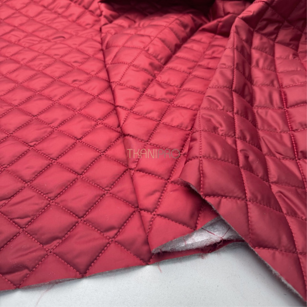 Стеганная ткань на синтепоне Ромб 3,5*3,5, арт. PS2284-13 цвет кирпичный