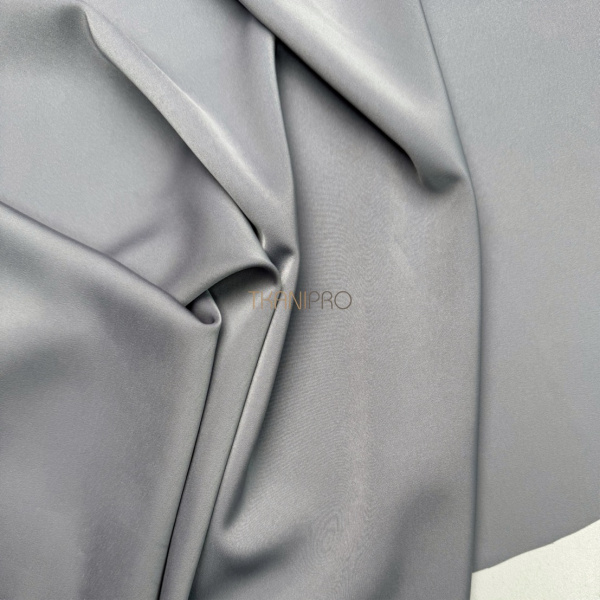 Креп сатин цвет серый,  арт. SK4032-3