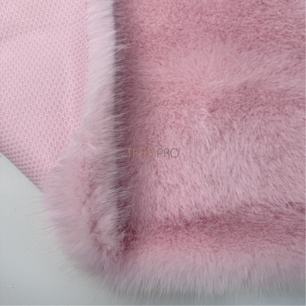 Соболь искусственный мех цвет розовый, арт. EN315-2