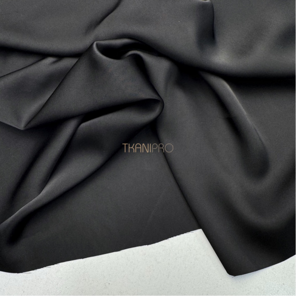 Сатин двухсторонний цвет черный, арт. SK3104-6
