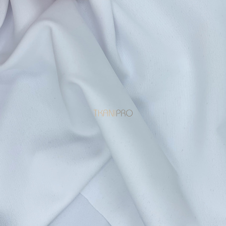 Ткань бифлекс матовый цвет белый, арт. BF4519-1