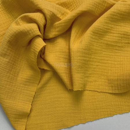 Муслин двухслойный, арт. MC4133-20 цвет горчичный