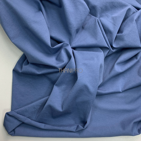 Трикотаж кулирная гладь, арт. DK3551-9 цвет синий