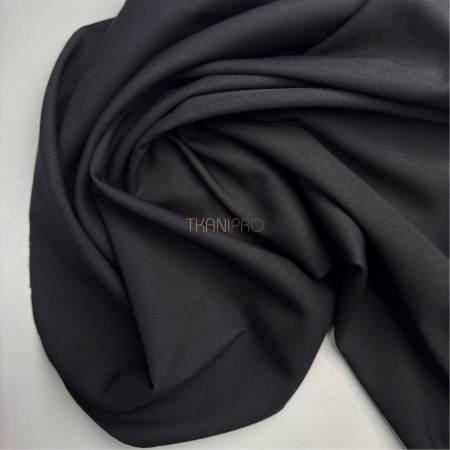 Костюмная ткань с вискозой черная, арт. K1956-1