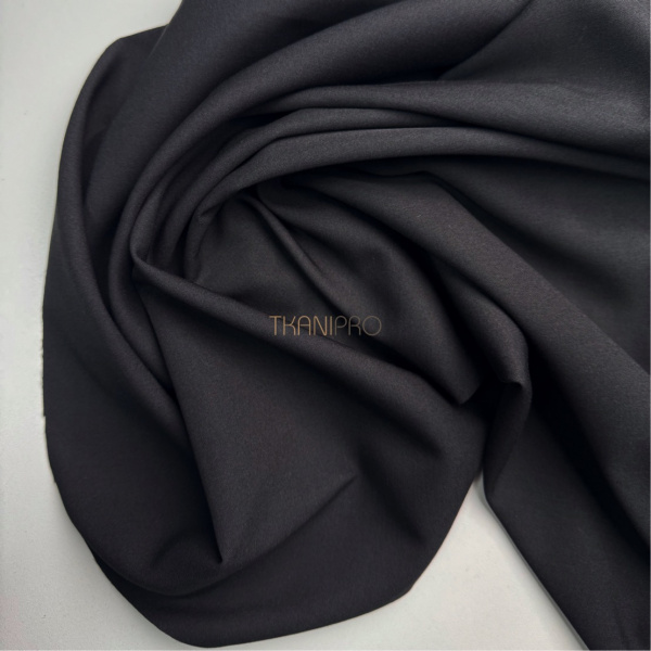 Костюмная ткань с вискозой черная, арт. K1956-1