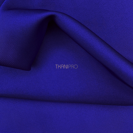 Шелк искусственный цвет синий электрик, арт. S2136-7