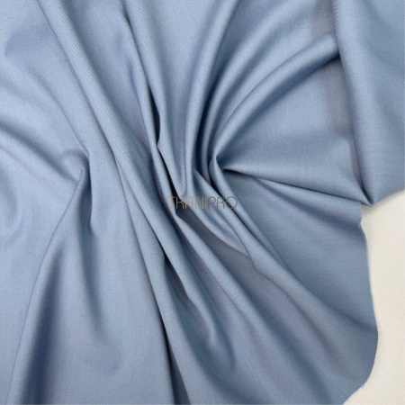 Костюмная поливискоза твил цвет голубой джинсовый, арт. KL2053-6