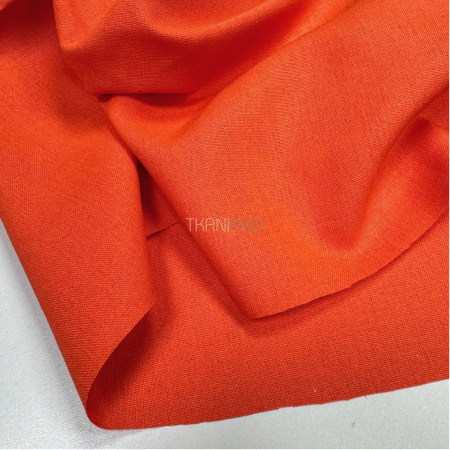 Ткань лён с вискозой цвет оранжевый, арт. L2156-27