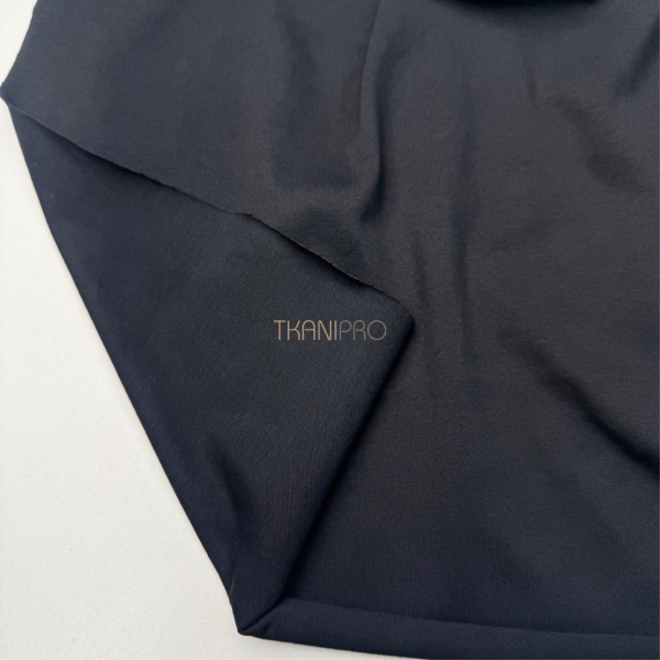 Кулирка плотная мерсеризованный хлопок цвет черный, арт. DK4101-2