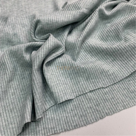 Трикотаж в рубчик цвет мятный, арт. WD3105-8