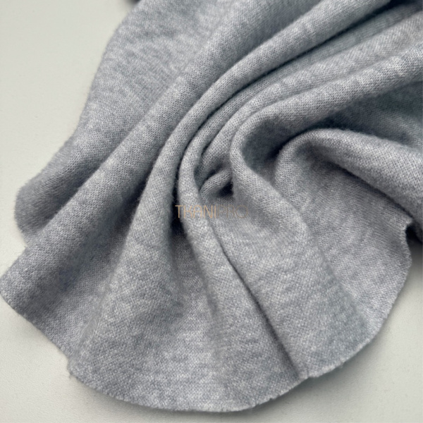 Трикотаж софт под ангору двусторонний, арт. WD2031-6 цвет голубой меланж